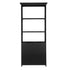 Chivari Black Back Bar Shelving Unit 88" Tall - Moroccan Style 4 Tiers BAR-BACK-MRBL-KT-AX