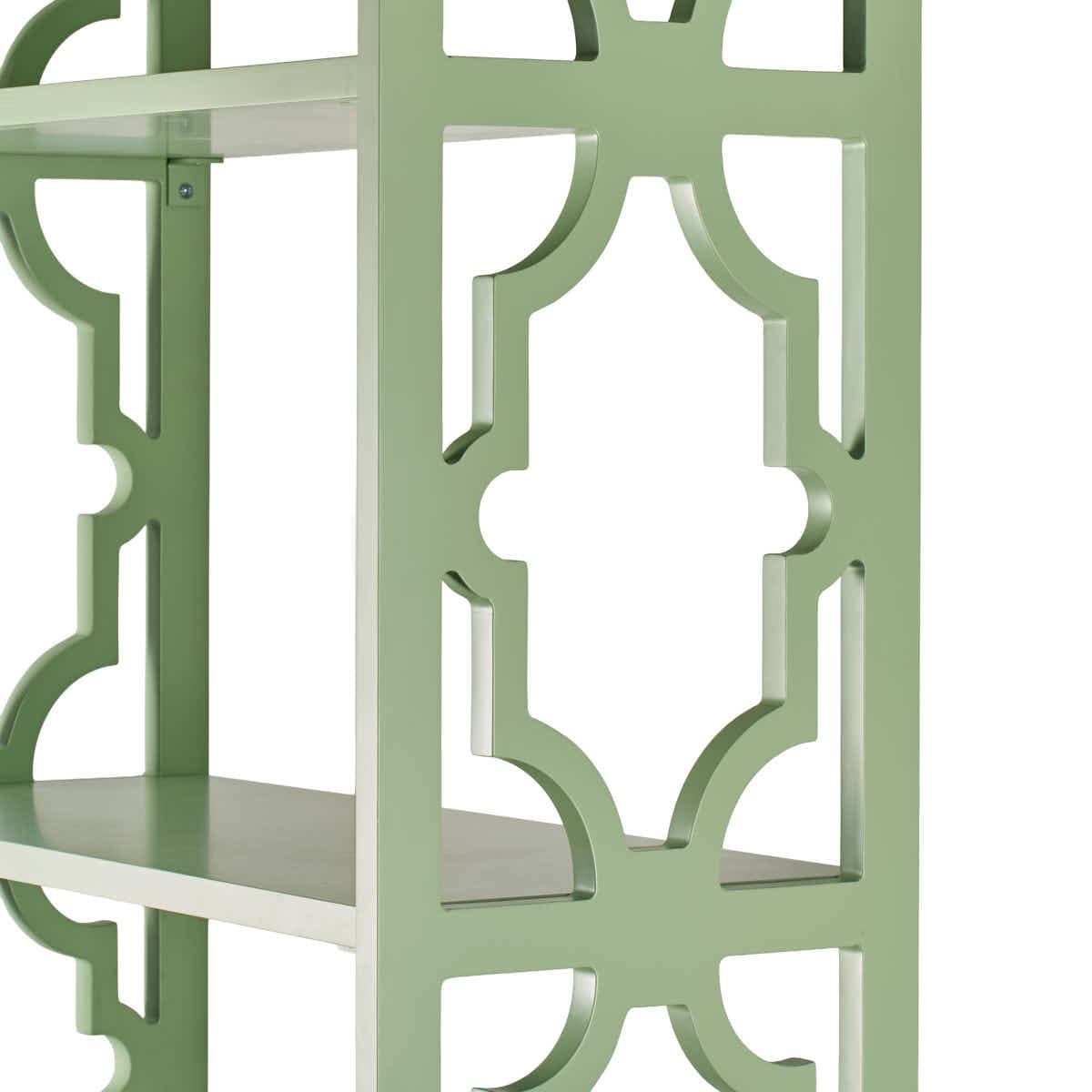 Chivari Sage Green Back Bar Shelving Unit 88" Tall - Moroccan Style 4 Tiers BAR-BACK-MRSG-KT-AX