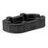 50' Black Portable Folding Bar - 11 Piece Set Three Panel Front with Flush Top - Long Island