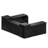 Chivari 22' Black Portable Folding Bar - 5 Piece Set Reversible Panel Front - Spritz BAR-CFG-BLK-E2-KT