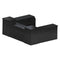Chivari 22' Black Portable Folding Bar - 5 Piece Set Reversible Panel Front - Spritz BAR-CFG-BLK-E2-KT