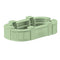Chivari 50' Sage Green Portable Folding Bar - 11 Piece Set Three Panel Front - Long Island BAR-CFG-SG-A5-KT