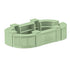 Chivari 50' Sage Green Portable Folding Bar - 11 Piece Set Three Panel Front - Long Island BAR-CFG-SG-A5-KT