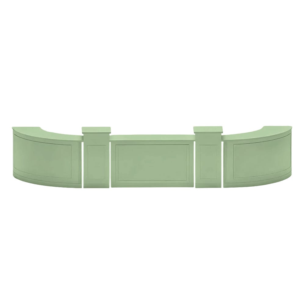 Chivari 24' Sage Green Portable Folding Bar - 5 Piece Set Single Panel Front - Mimosa BAR-CFG-SG-F5-KT