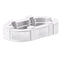 Chivari 50' White Portable Folding Bar - 11 Piece Set Single Panel Front - Long Island BAR-CFG-WHT-A3-KT