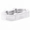 Grand Royale Bars 50' White Portable Folding Bar - 11 Piece Set Single Panel Front with Flush Top - Long Island BAR-CFG-WHT-A3FL-KT