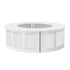Chivari 28' White Portable Folding Bar - 4 Piece Set Three Panel Front - Manhattan BAR-CFG-WHT-B1-KT