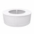 28' White Portable Folding Bar - 4 Piece Set Single Panel Front with Flush Top - Manhattan
