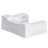 22' White Portable Folding Bar - 5 Piece Set Reversible Panel Front with Flush Top - Spritz
