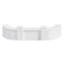 Grand Royale Bars 24' White Portable Folding Bar - 5 Piece Set Three Panel Front - Mimosa BAR-CFG-WHT-F1-KT