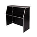 Chivari 42" Tall x 48" Wide Black Portable Folding Bar BAR-FOLD-48-BLACK-AX-T