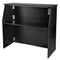 Chivari 42" Tall x 48" Long Black Portable Foldable Bar Laminate Surface BAR-FOLD-48-BLKVYL-AX-T