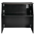 Chivari 42" Tall x 48" Long Black Portable Foldable Bar Laminate Surface BAR-FOLD-48-BLKVYL-AX-T