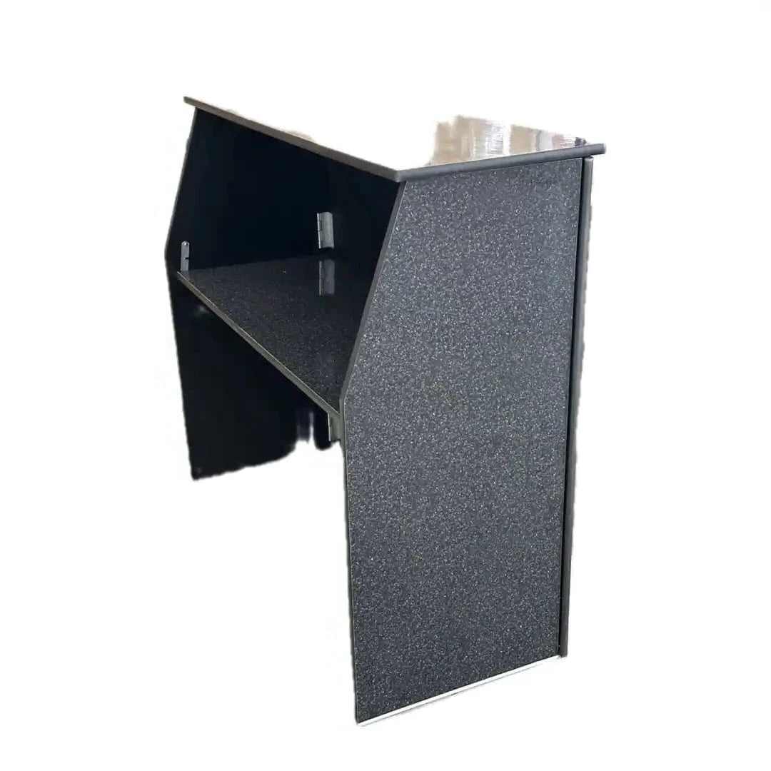 Chivari 42" Tall x 48" Long Black Marble Portable Folding Bar Laminate Surface BAR-FOLD-48-BMBL-AX-T