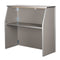 Chivari 42" Tall x 48" Long Gray Portable Folding Bar Laminate Surface BAR-FOLD-48-GREY-AX-T