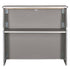 Chivari 42" Tall x 48" Long Gray Portable Folding Bar Laminate Surface BAR-FOLD-48-GREY-AX-T
