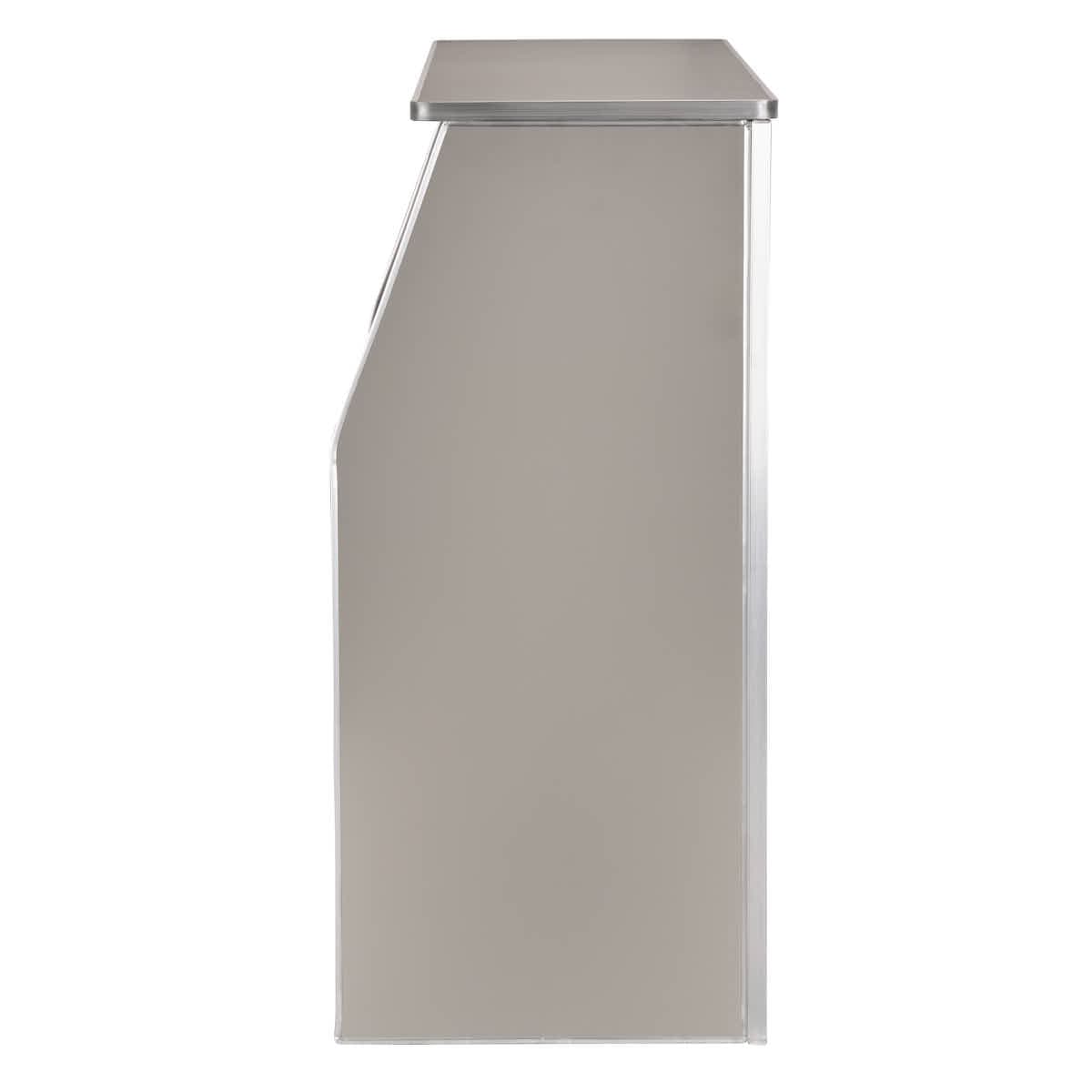 Chivari 42" Tall x 48" Long Gray Portable Folding Bar Laminate Surface BAR-FOLD-48-GREY-AX-T