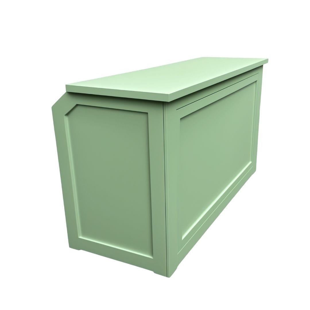 Grand Royale Bars 6' Sage Green Portable Folding Bar with HPL Reversible Front, Top & Shelf BAR-FOLD-72KIT-SG-AX-T