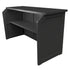 Chivari 24' Black Portable Folding Bar - 5 Piece Set Three Panel Front - Mimosa BAR-CFG-BLK-F2-KT