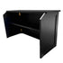 Chivari 32' Black Portable Folding Bar - 7 Piece Set Three Panel Front - Martini BAR-CFG-BLK-C2-KT