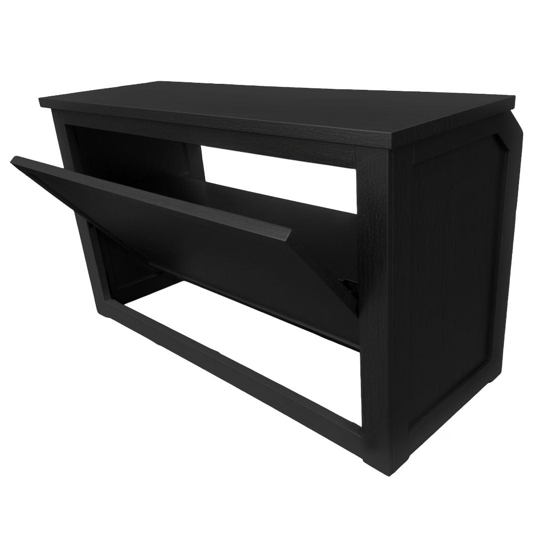 Chivari 22' Black Portable Folding Bar - 5 Piece Set Reversible Panel Front - Spritz BAR-CFG-BLK-E2-KT