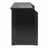 Chivari 6' Black Portable Folding Bar with HPL Reversible Front, Top & Shelf BAR-FOLD-72KIT-BLK-AX-T