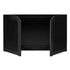 Chivari 6' Black Portable Folding Bar with HPL Reversible Front, Top & Shelf BAR-FOLD-72KIT-BLK-AX-T