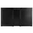Chivari 6' Black Portable Folding Bar with HPL Reversible Front, Top & Shelf BAR-FOLD-72KIT-BLK-AX-T