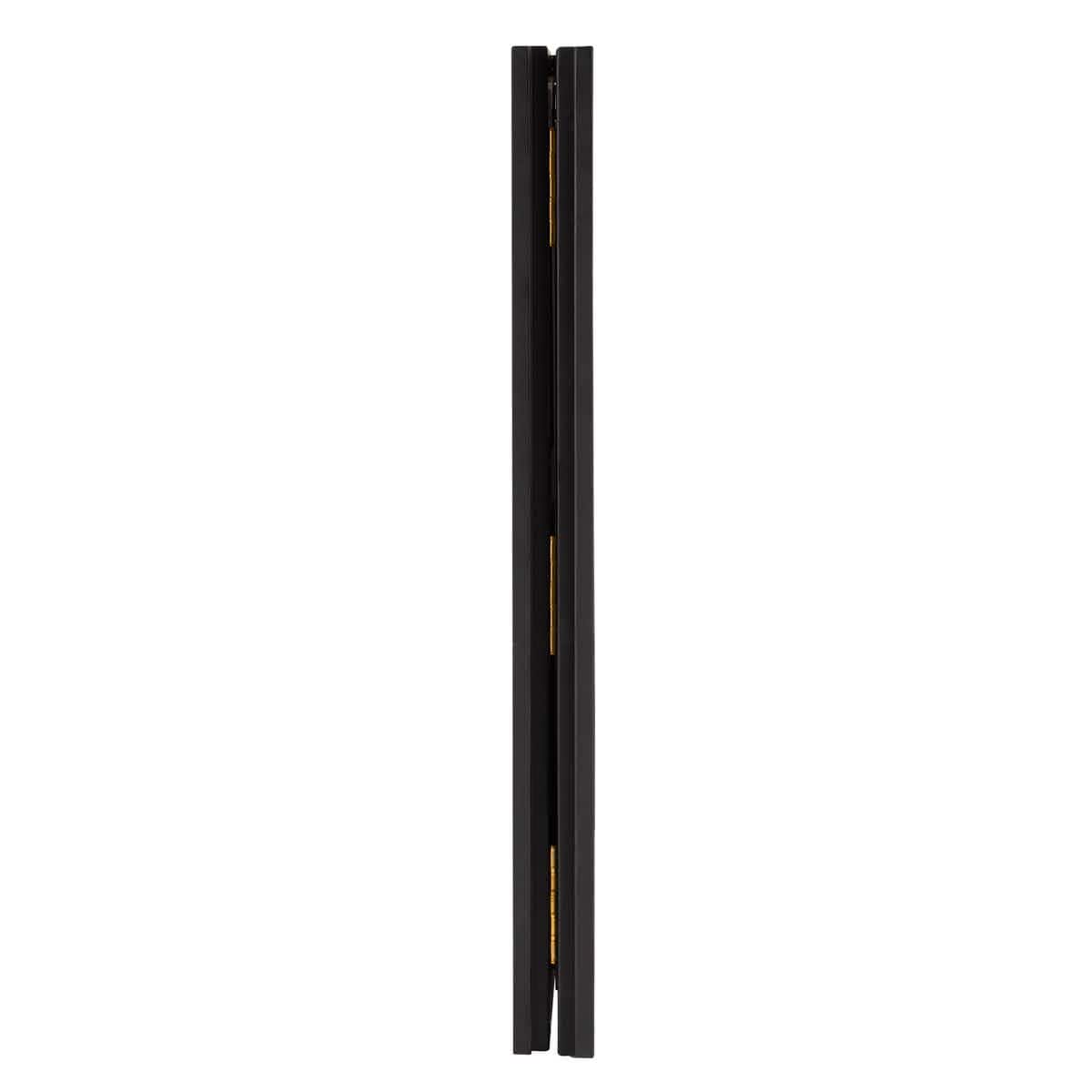 Chivari 6' Black Portable Folding Bar with HPL Reversible Front, Top & Shelf BAR-FOLD-72KIT-BLK-AX-T
