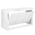 Grand Royale Bars 6' White Portable Folding Bar with HPL Reversible Front, Top & Shelf BAR-FOLD-72KIT-WHT-AX-T