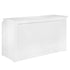 Chivari Scratch and Dent 6' White Portable Folding Bar with HPL Reversible Front, Top & Shelf BAR-FOLD-72KIT-WHT-AX-SD