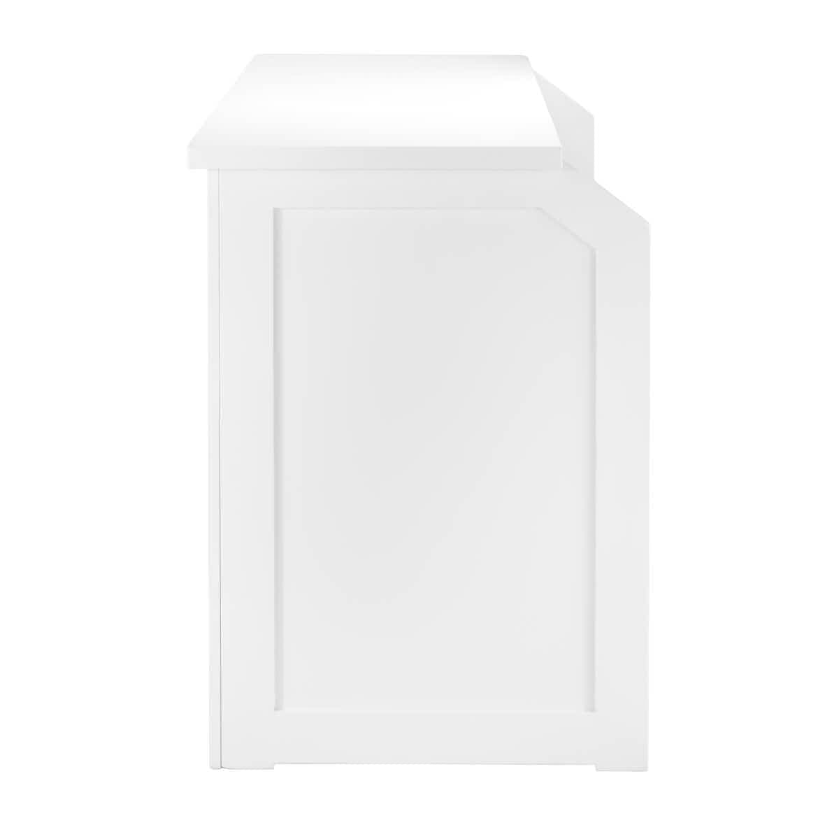 Chivari Scratch and Dent 6' White Portable Folding Bar with HPL Reversible Front, Top & Shelf BAR-FOLD-72KIT-WHT-AX-SD