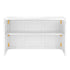 Grand Royale Bars 6' White Portable Folding Bar with HPL Reversible Front, Top & Shelf BAR-FOLD-72KIT-WHT-AX-T
