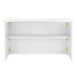 Chivari Scratch and Dent 6' White Portable Folding Bar with HPL Reversible Front, Top & Shelf BAR-FOLD-72KIT-WHT-AX-SD