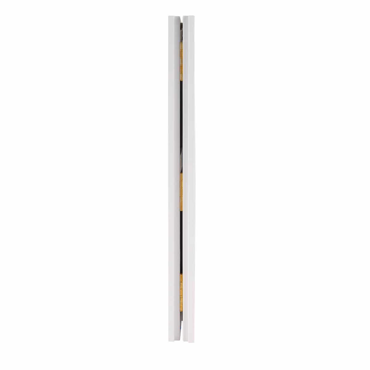 Grand Royale Bars 6' White Portable Folding Bar with HPL Reversible Front, Top & Shelf BAR-FOLD-72KIT-WHT-AX-T