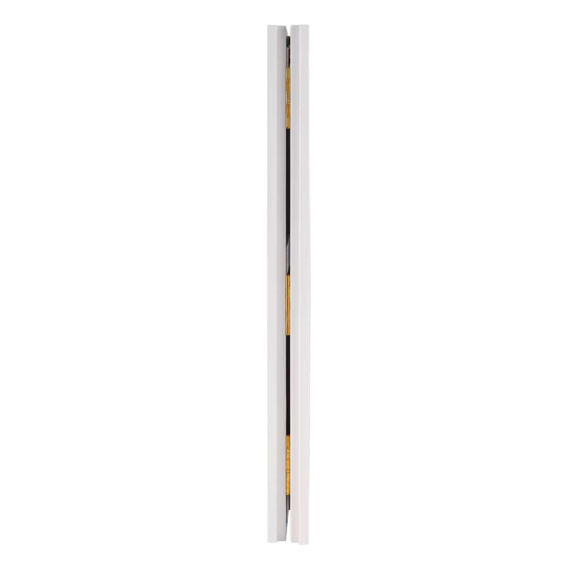 Chivari Scratch and Dent 6' White Portable Folding Bar with HPL Reversible Front, Top & Shelf BAR-FOLD-72KIT-WHT-AX-SD