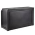Chivari 6' Black Portable Folding Bar with HPL Reversible Front, Flush Top & Shelf BAR-FOLD-72KITFL-BLK-AX-T