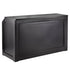 50' Black Portable Folding Bar - 11 Piece Set Single Panel Front with Flush Top - Long Island