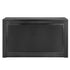 Chivari 6' Black Portable Folding Bar with HPL Reversible Front, Flush Top & Shelf BAR-FOLD-72KITFL-BLK-AX-T