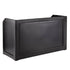 Chivari 6' Black Portable Folding Bar with HPL Reversible Front, Flush Top & Shelf BAR-FOLD-72KITFL-BLK-AX-T