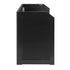 Chivari 6' Black Portable Folding Bar with HPL Reversible Front, Flush Top & Shelf BAR-FOLD-72KITFL-BLK-AX-T