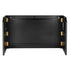 Chivari 6' Black Portable Folding Bar with HPL Reversible Front, Flush Top & Shelf BAR-FOLD-72KITFL-BLK-AX-T