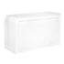 32' White Portable Folding Bar - 7 Piece Set Single Panel Front with Flush Top - Martini