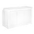 Chivari 22' White Portable Folding Bar - 5 Piece Set Reversible Panel Front with Flush Top - Spritz BAR-CFG-WHT-E1FL-KT