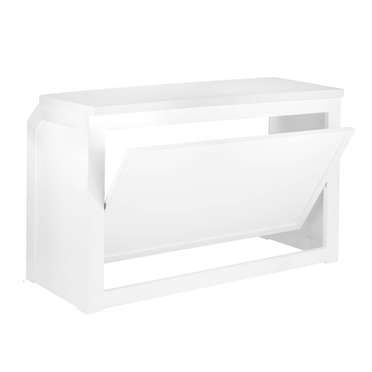 Chivari 22' White Portable Folding Bar - 5 Piece Set Reversible Panel Front with Flush Top - Spritz BAR-CFG-WHT-E1FL-KT
