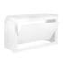 32' White Portable Folding Bar - 7 Piece Set Single Panel Front with Flush Top - Martini