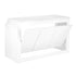 Chivari 22' White Portable Folding Bar - 5 Piece Set Reversible Panel Front with Flush Top - Spritz BAR-CFG-WHT-E1FL-KT