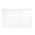 Chivari 22' White Portable Folding Bar - 5 Piece Set Reversible Panel Front with Flush Top - Spritz BAR-CFG-WHT-E1FL-KT