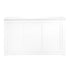 24' White Portable Folding Bar - 5 Piece Set Single Panel Front with Flush Top - Mimosa