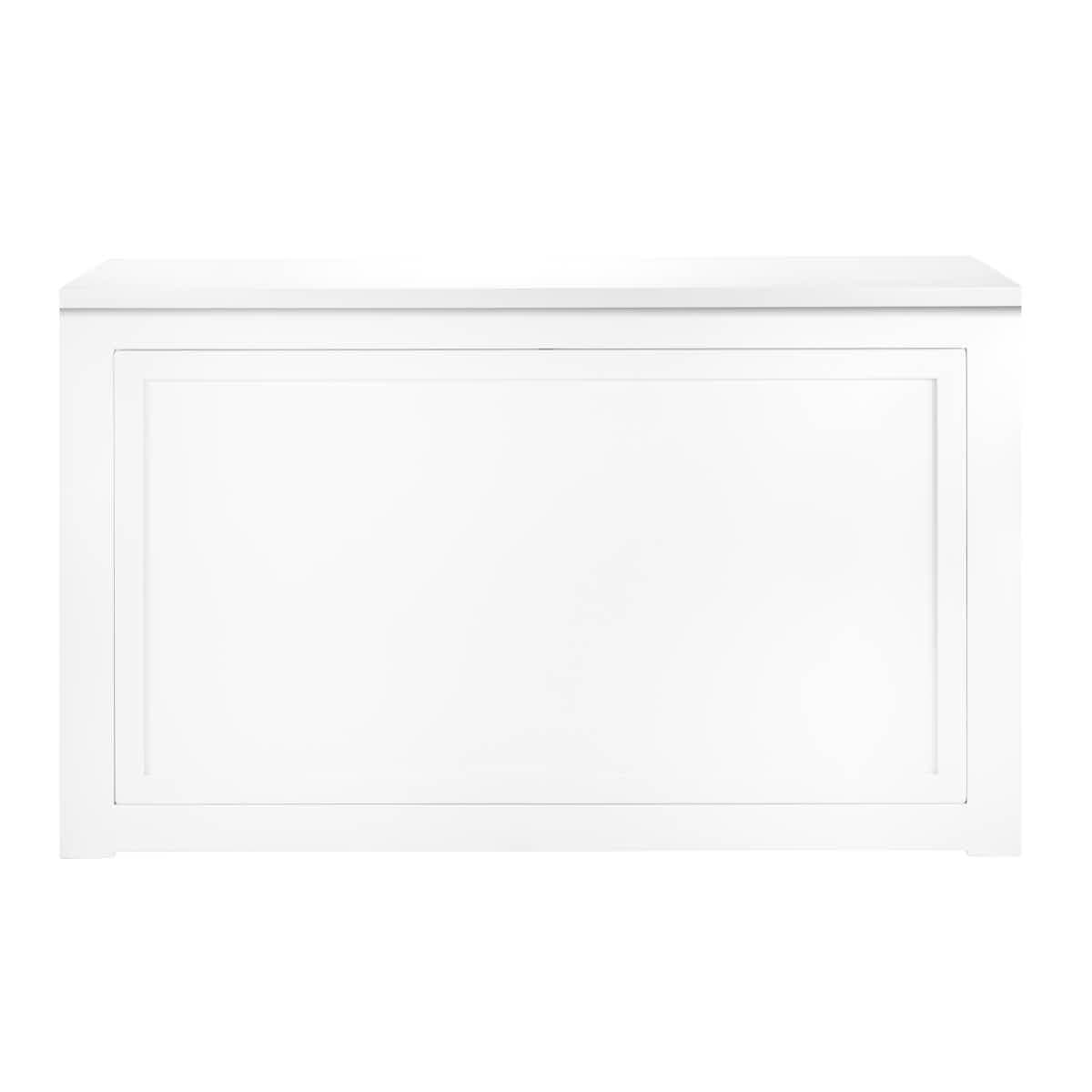 Chivari 22' White Portable Folding Bar - 5 Piece Set Reversible Panel Front with Flush Top - Spritz BAR-CFG-WHT-E1FL-KT